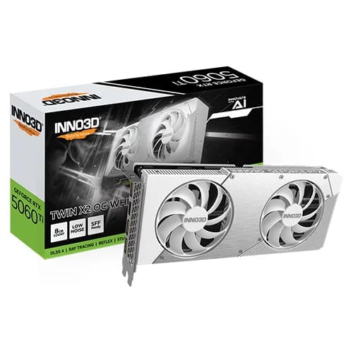 INNO3D RTX 5060 Ti Twin X2 OC White 8GB GDDR7 Graphics Card